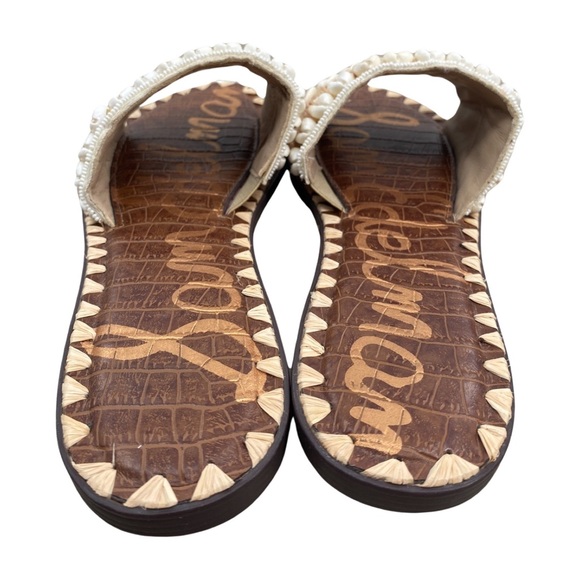 Sam Edelman Gale Shell Slide Sandal in Natural Ivory Size 7.5 NWOT - Picture 7 of 9